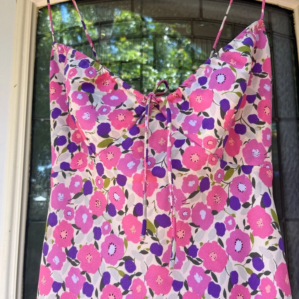 Vintage milkmaid Express Pink Floral Dress - Picture 2 of 3
